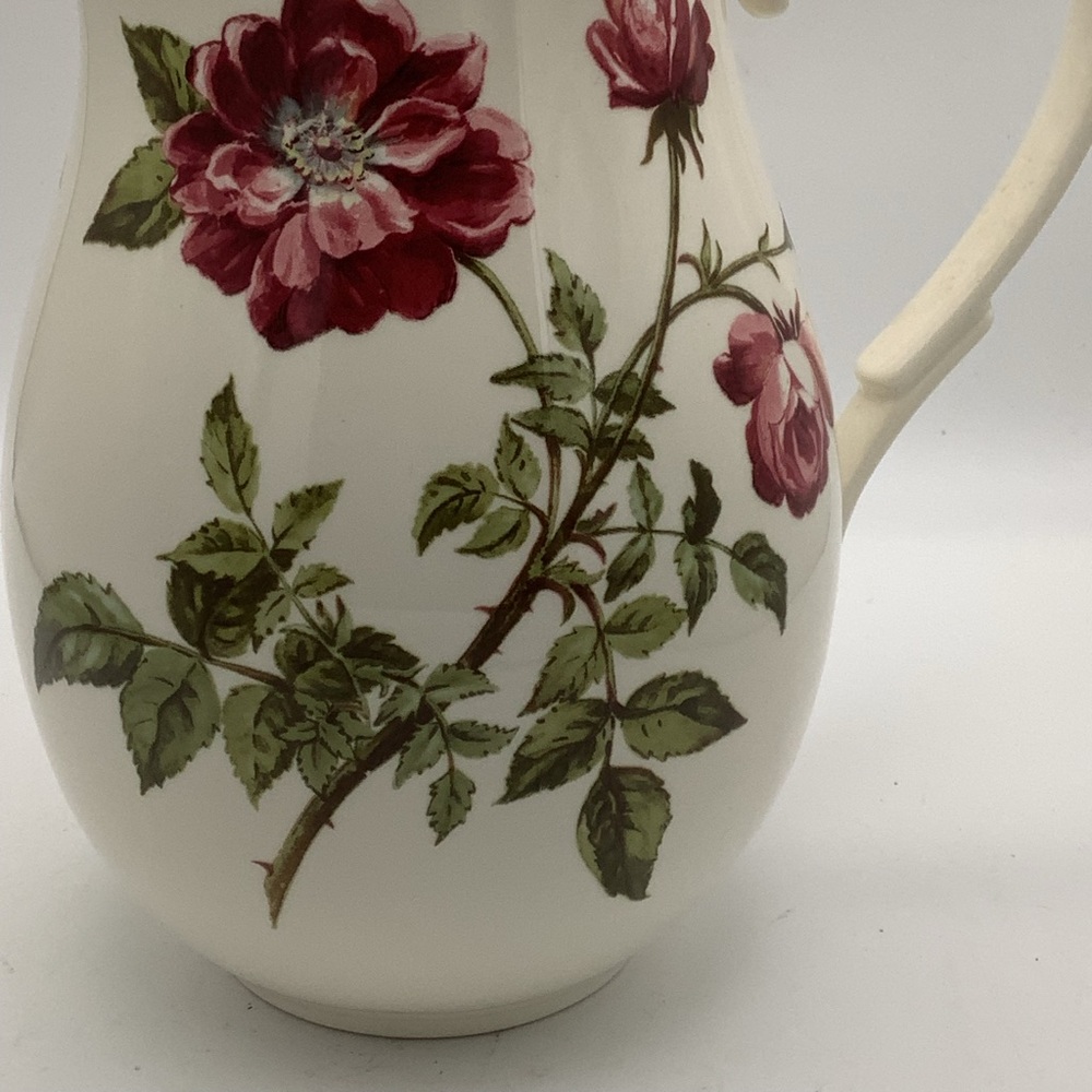 Lenox Accoutrements Pitcher with Red and Green Floral Design - Picture 4 of 14